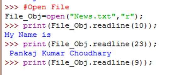 readline Method program